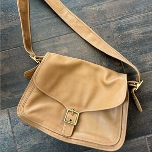 COACH Tan Leather Shoulder Bag